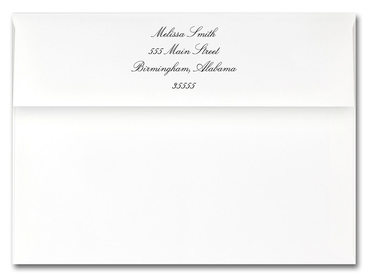 25 RETURN ADDRESS ENVELOPES FOR ANNOUNCEMENTS ONLY – JDR Grad Supplies