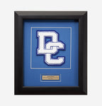 Framed Chenille Letter with Name Plate