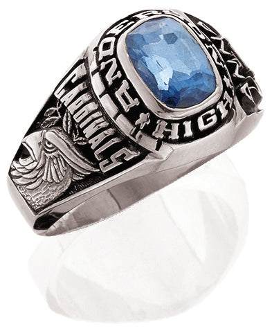 Blue Zircon Class Ring